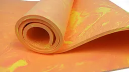 Килимок для йоги та фітнеса EasyFit PER Premium Mat 8 мм Помаранчевий - мініатюра 2