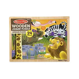 Дерев'яний пазл в рамці Melissa&Doug Африканська савана, 24 елементи (MD12937) - мініатюра 3