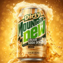 Газований напій Mountain Dew Dirty Cream Soda Zero Sugar 355 мл - мініатюра 3