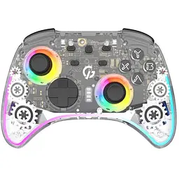 Геймпад GamePro GPX13T 2.4G/BT 5.1/USB/PC/iOS/Android RGB Transparent (GPX13T)
