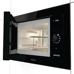 Мікрохвільова піч Gorenje вбудовувана Simplicity 23л 900Вт гриль дисплей чорний - мініатюра 3
