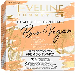 Ультраживильний крем для обличчя Eveline Beauty Food-Rituals Bio Vegan, 50 мл - мініатюра 3