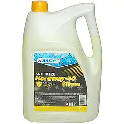 Антифриз NordWay -40 жовтий -26ºC G11 8,87кг - мініатюра 2
