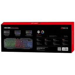 Клавіатура Xtrike ME KB-306 LED USB UA Black (KB-306UA) - мініатюра 8