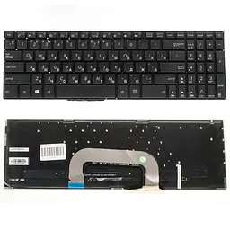 Клавіатура для ноутбука ASUS (X705 series) rus, black, без фрейма, підсвічування клавіш
