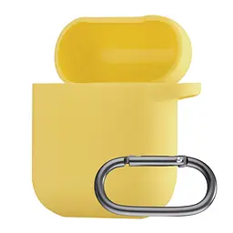 Чехол Silicone Case 1,2mm для AirPods 1/2 желтый