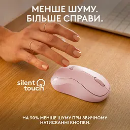 Миша Logitech M240 Silent Bluetooth Rose - мініатюра 3