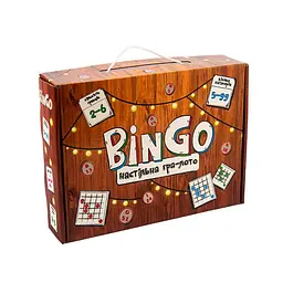 Настільна гра Strateg Лото BinGo 24,6х18,3х5,5 см від 5 років Коричневий (SR-113-N-930)
