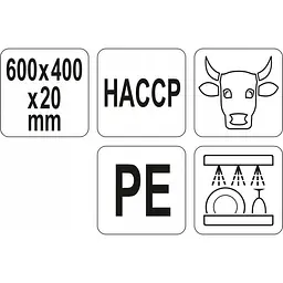 Дошка для нарізання Yato 600x400x20 мм (YG-02180) - мініатюра 3