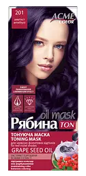 Тонуюча маска для волосся Acme Color Рябина Ton Oil Mask, відтінок 201 (Аметист), 30 мл - мініатюра 2