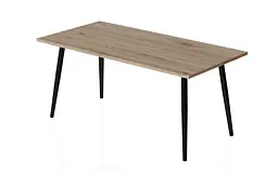 Стіл журнальний Монтана Ferrum-decor 45x100x50 Чорний метал ДСП Дуб Сан-Марино 16 мм (FRD-106716) - мініатюра 3