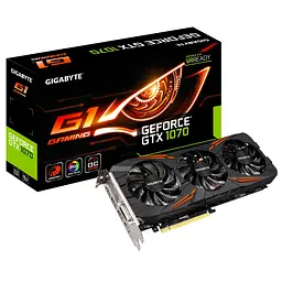 Відеокарта Gigabyte GTX 1070 8Gb Gaming G1 (GV-N1070G1 GAMING-8GD) (GDDR5, 256 bit, PCI-E v3.0) Б/в - мініатюра 6