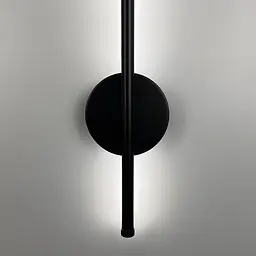 Видовжене чорне LED бра 60 см Арт. W 007/600 BK Line F - мініатюра 3