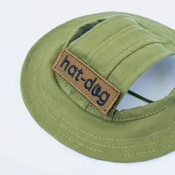 Панама для собак Hat-Dog Хакі з патчем (XXL) - мініатюра 2