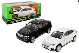 Іграшкова машинка позашляховик BMW X6 1:32 Автопром світлозвукові ефекти металева 68311, в коробці 18x9x9 см