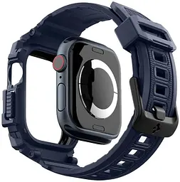 Чохол-ремінець Spigen Rugged Armor Pro для Apple Watch 10 46 mm Navy Blue (ACS08606) - мініатюра 3