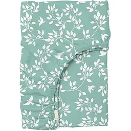 Простирадло Cosas на резинці 90х200х25 floret cs1, м'ята (BirdsFoliageMint_90x200x25)