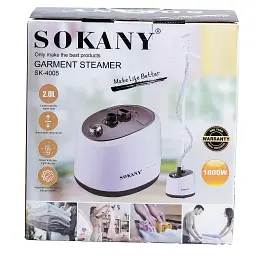 Підлоговий відпарювач SOKANY SK-4005 на 2 л, білий Sokany SK4005P - мініатюра 7