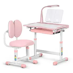 Комплект меблів Evo-Kids: стіл+стілець+полиця+лампа (BD-20 PN)