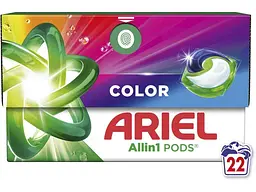 Капсули для прання ARIEL 22шт Pods All-in-1 Color Для кольорового