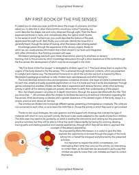 My First Book about the Five Senses: Montessori Activity Book - мініатюра 2