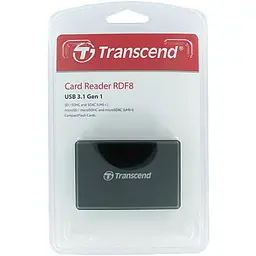 Зчитувач флеш-карт Transcend USB 3.1 Black (TS-RDF8K2) - мініатюра 3