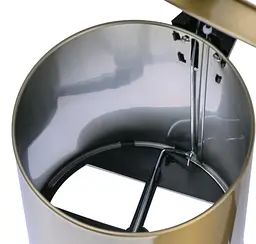 Відро для сміття Mixxus Ellipse-TC0205 Brushed Gold з плавним закриттям, кругле, 5 л, золотий (MI8400) - мініатюра 6