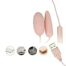 Вібро яйце з USB-зарядкою для жінок 60 мм рожеве - мініатюра 2