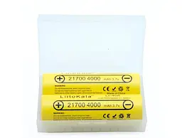 Акумулятор Liitokala 21700 Lii-40A 3.7 V 4000mAh в кейсі Оригінал - мініатюра 3