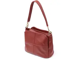 Жіноча шкіряна сумка з трьома секціями. Vintage 22,5х16,5х11,5 см sum0027629