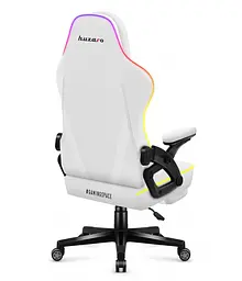 Комп'ютерне крісло Huzaro Force 4.6 White RGB тканина - мініатюра 2