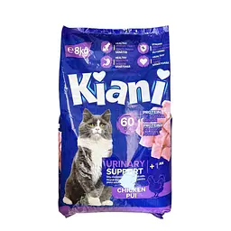Сухий корм Kiani Urinary 8 кг зі смаком курки для стерелізованих котів і підтримки сечовидільної системи