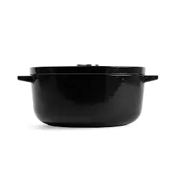 Каструля чавунна з кришкою KitchenAid 22 см 3,3 л чорна (CC006058-001) - мініатюра 2