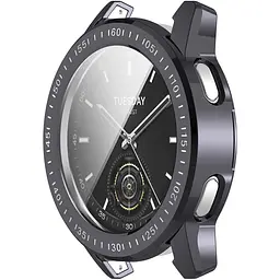 Захисний чохол Tamister для смартгодинника Xiaomi Watch S1 Active з плівкою темно-сірий