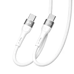 Кабель для зарядки USB Ridea RC-XS51 X-Silicone Type-C to Type-C 60W 20V/3A 1.2 м Белый - миниатюра 5