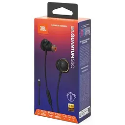 Навушники дротові JBL Quantum 50С USB-C підключення (JBLQTUM50CBLK) чорні - мініатюра 7