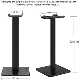 Підставка для навушників гарнітури New Bee NB-Z1B Black - мініатюра 4