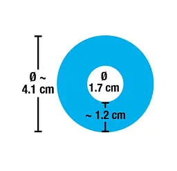 Ерекційне кільце You2Toys Stretchy Cock Ring 4 см блакитний - мініатюра 7