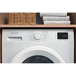 Пральна машина Indesit фронтальна, 6кг, 1000, A+++, 44.6см, дисплей, пара, інвертор, білий - мініатюра 5