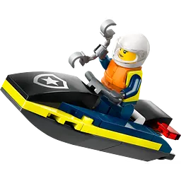 Конструктор LEGO City Поліцейський катер 29 деталей  (30693) - мініатюра 4