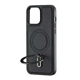 Чохол Jinduka Leather Ringo iPhone 13 Pro Max Black - мініатюра 4