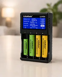 Універсальний зарядний пристрій LiitoKala Lii PD4 АА, ААА,18650, 26650, 21700 Li-Ion c LCD / Зарядний пристрій з дисплеєм - мініатюра 2