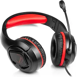 Ігрові навушники REAL-EL GDX-7590 Black/Red (EL124100050) [112557] - мініатюра 4