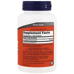 L-Тирозин Now Foods L-Tyrosine 750 мг 90 вегетаріанських капсул - мініатюра 2