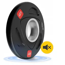 Диск олімпійський 4FIZJO 2 x 1.25 кг 51 мм металевий, прогумований Black (P-5905973401258) - мініатюра 3