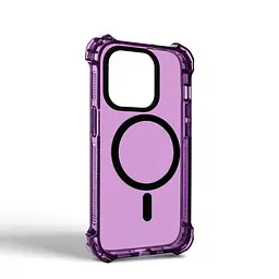 Чехол-накладка для Apple iPhone 14 Pro, Bounce, фиолетовый, матовый, противоударный защитный чехол из TPU с магнитом для беспроводной зарядки, защита всего корпуса, бортик вокруг дисплея, амортизирующие вставки, ArmorStandart (ARM75242) - мініатюра 2