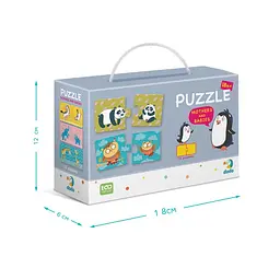 Навчальна гра-пазл "Мама та Малюк" DoDo Toys 300150, 24 елементи-12 пар - мініатюра 5