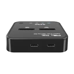 Док-станція для накопичувачів Maiwo 2*NVMe M.2 SSD Key M/B+M USB 3.1 Gen2 Type-C (K3016P) - мініатюра 3