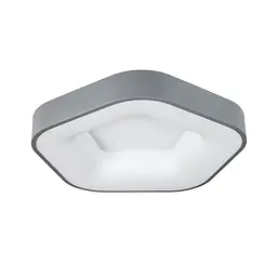 Люстра стельова LED Levistella 752L65 GRAY, 50W, білий акрил, сірий метал, сучасний стиль