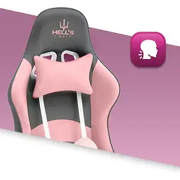 Комп'ютерне крісло Hell's Rainbow Pink-Gray - мініатюра 5